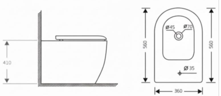 Q-Tap Jay White QT07443375W Габаритные размеры