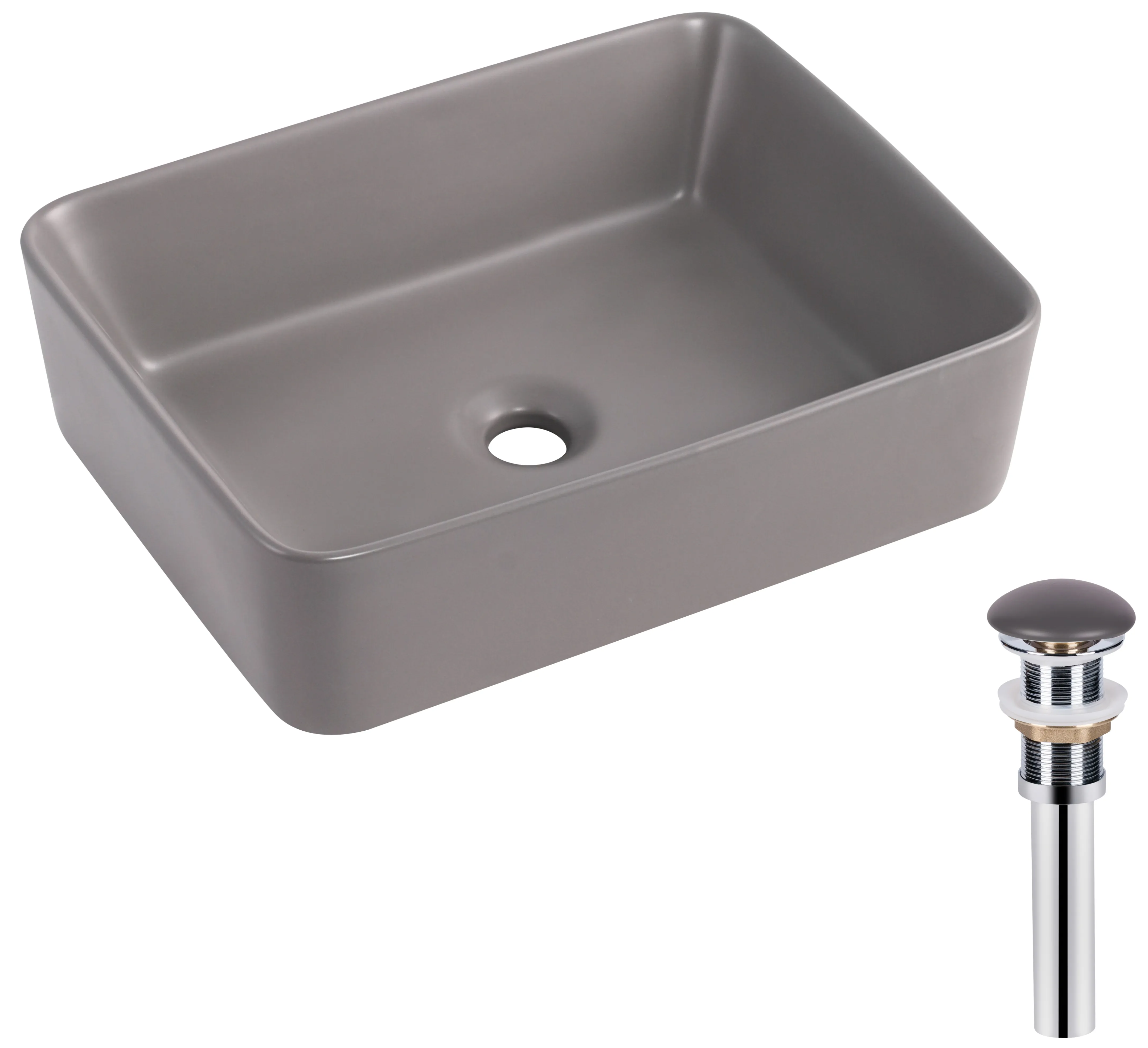 Умивальник Q-Tap Tern Stone Grey (QT17116069SG)