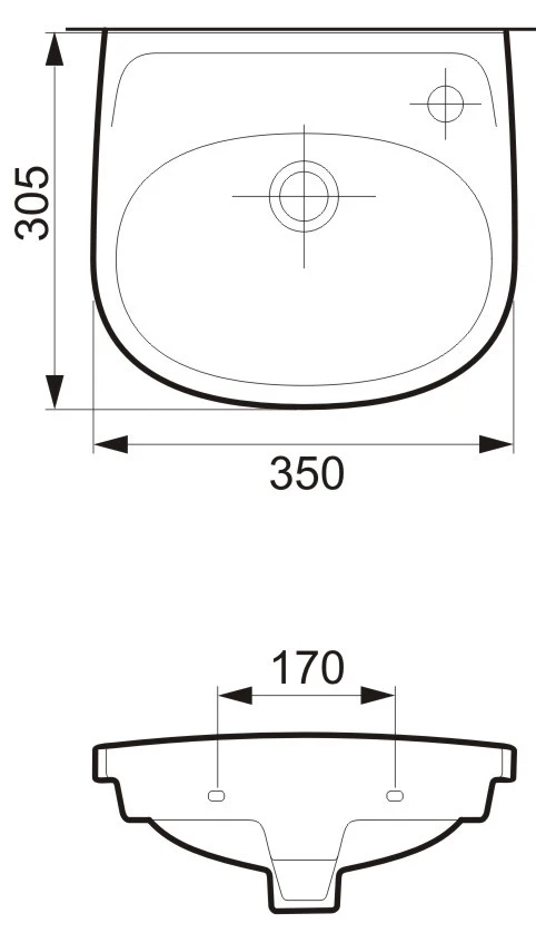 Cersanit ЕКО-2000 (CCWS1000088203) Габаритные размеры