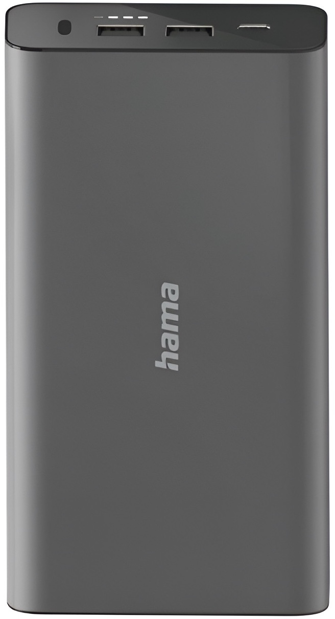 Серый повербанк Hama Universal 26800 mAh PD 5-20V/60W Grey (00200012)