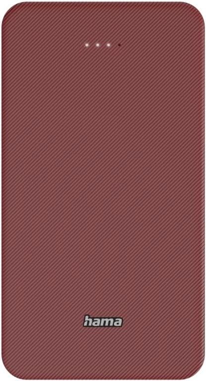 Повербанк Hama 20000 mAh USB-C, USB-A, Red (00201717)