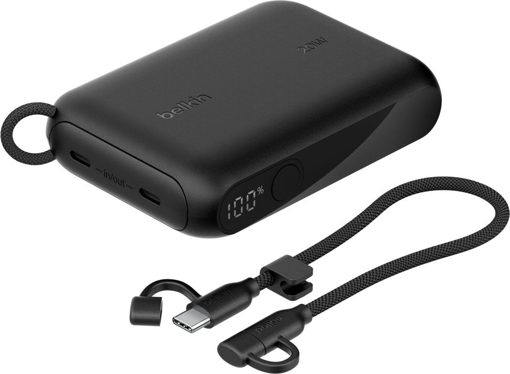 Повербанк Belkin 10000 mAh 20W, Black (BPB027HQBK) ціна 1499 грн - фотографія 2