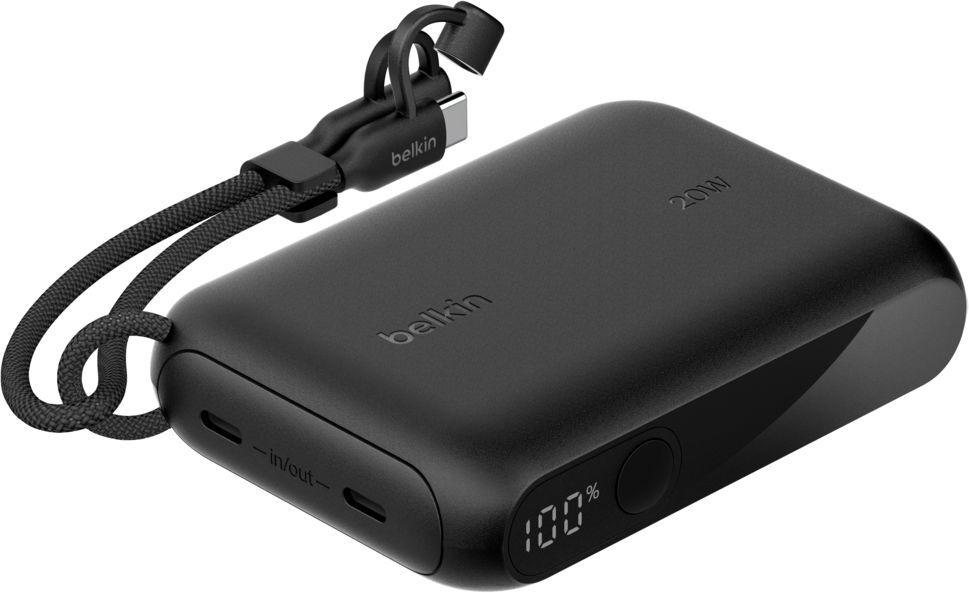 в продажу Повербанк Belkin 10000 mAh 20W, Black (BPB027HQBK) - фото 3