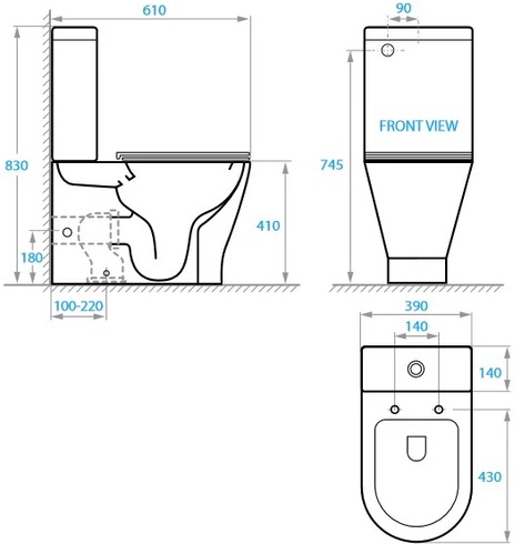 Koller Pool Twist (1878550199) Габаритні розміри
