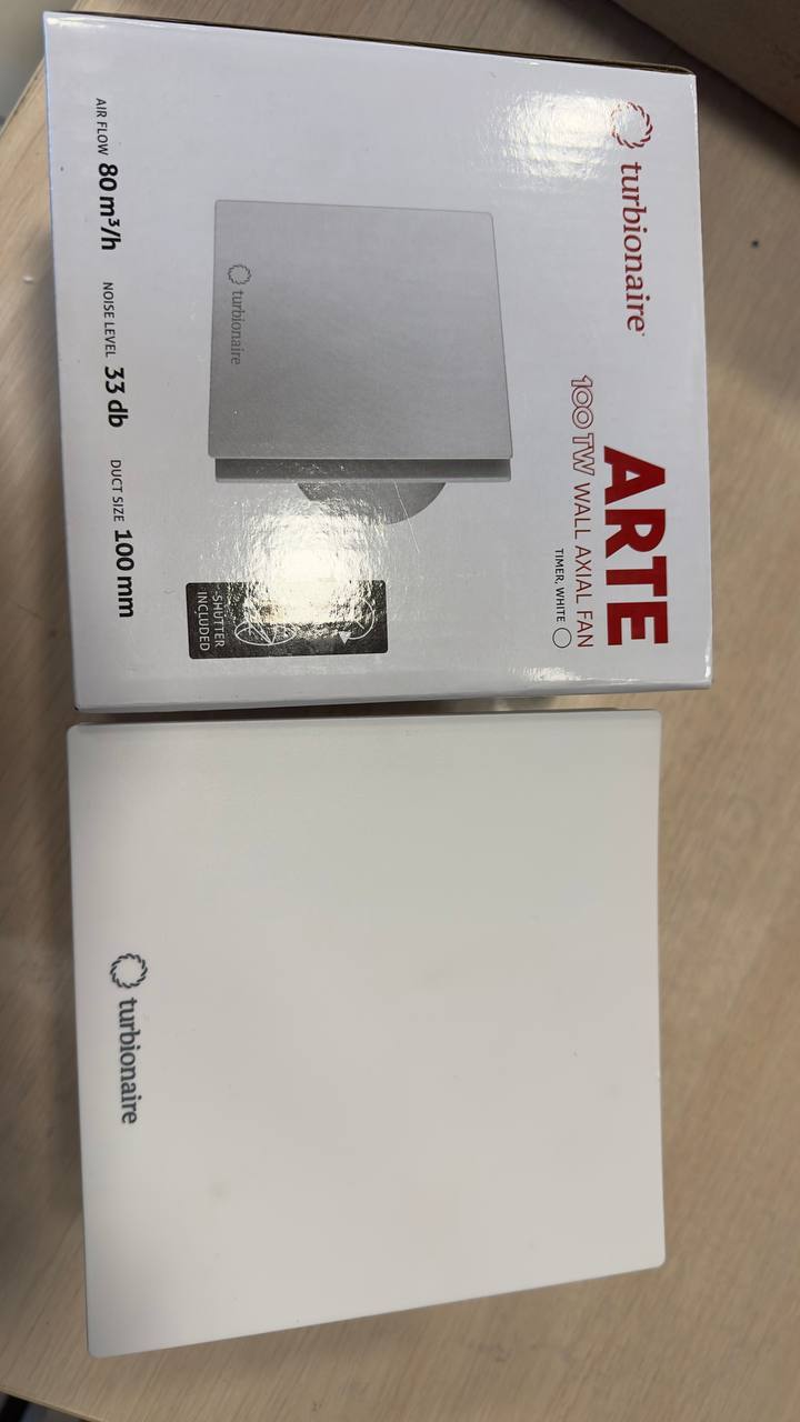 Вытяжной вентилятор Turbionaire Arte 100 TW уценка цена 2457 грн - фотография 2