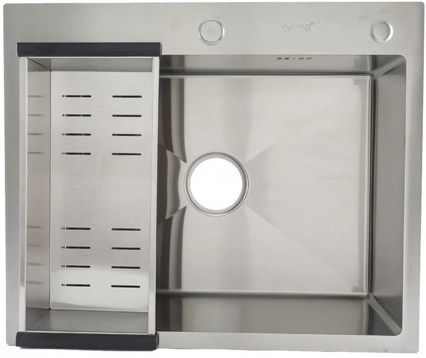 Кухонна мийка Gappo GS6050 600x500 мм ціна 5229 грн - фотографія 2