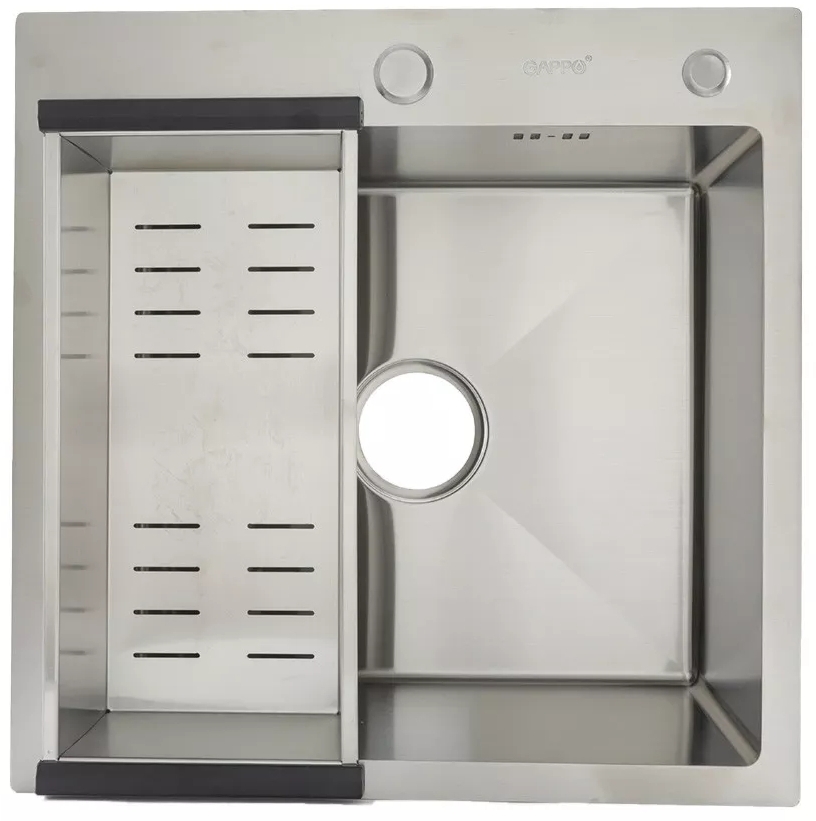 Кухонна мийка Gappo GS5050 500x500 мм ціна 4578 грн - фотографія 2