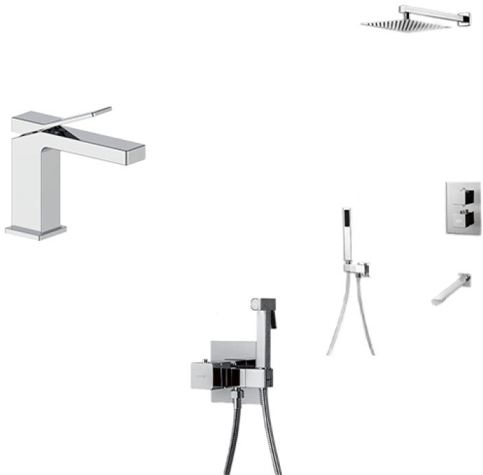 Одноважильний змішувач Nett UH-51 + TSH-521 + Gappo G7207-40