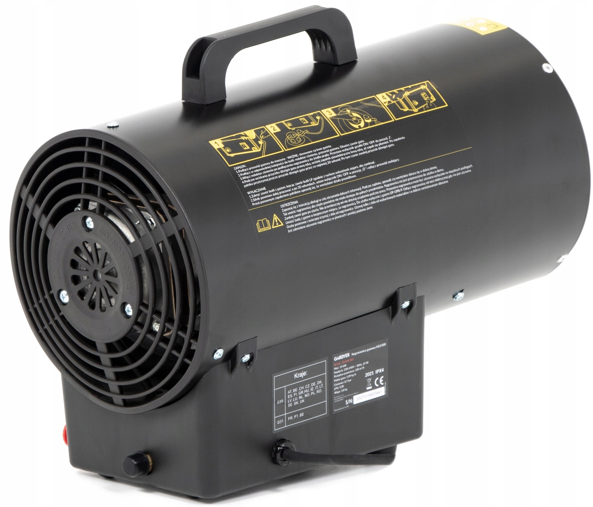 Тепловая пушка Gardyer HG1500 цена 4330 грн - фотография 2