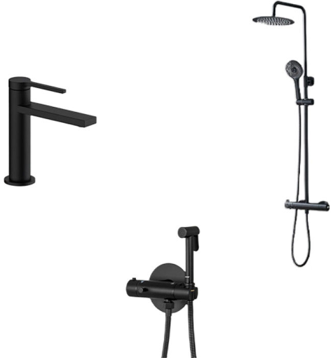 Набор смесителей Nett SSB-24 + VB-22 + Gappo G7290-6