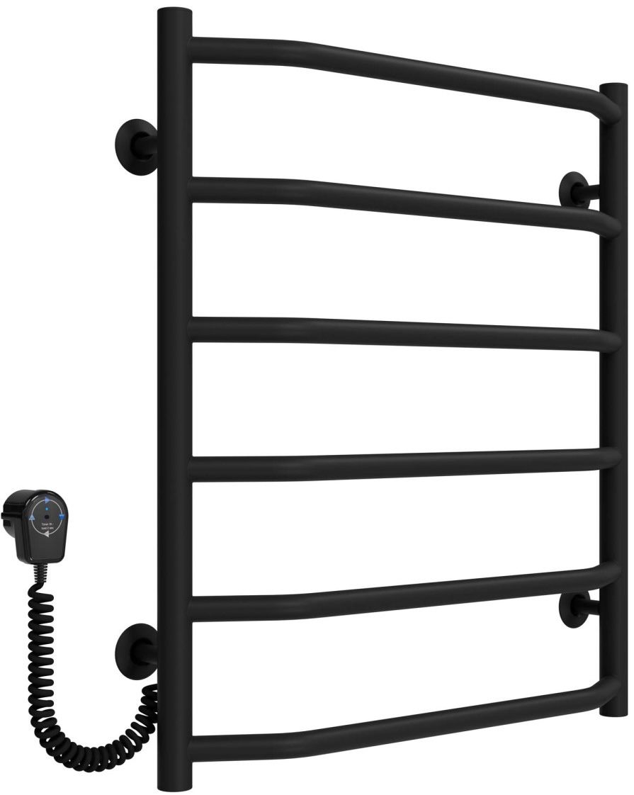 Полотенцесушитель Deffi Трапеция П6 500x600, Черный, EF16, Левое подключение (D.TR.60.50.6.E.B.L.5) цена 3097 грн - фотография 2