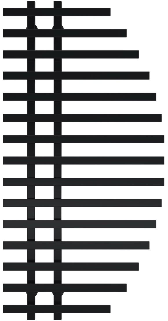 Полотенцесушитель Deffi Parys П15 600x1200, Черный, Нижнее подключение (A.PS.120.60.15.B.A)