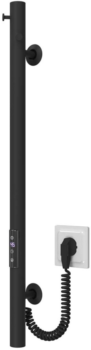 Полотенцесушитель Deffi Chloe 30x700 Е, Черный, JD03 (C.MK.70.30.E.B.U.1) цена 1995 грн - фотография 2