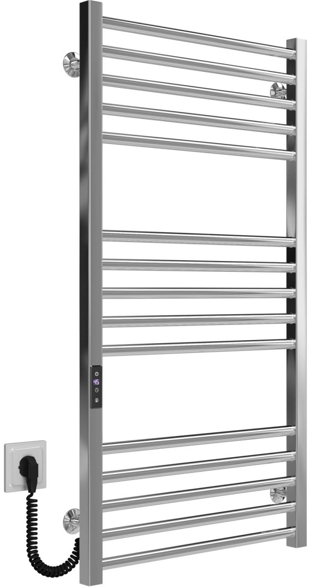 Полотенцесушитель Deffi Lima П15 500x1000 Е, Хром, JD04, Левое подключение (A.LI.100.50.15.E.C.L.2) цена 12217 грн - фотография 2