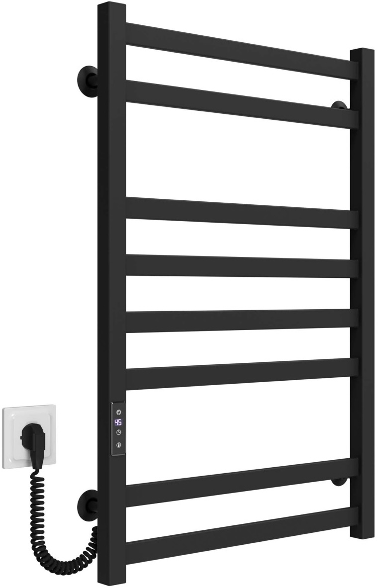 в продаже Полотенцесушитель Deffi Avast ЧФ П8 500x800 Е, Черный, JD04, Левое подключение (B.AV.80.50.8.E.B.L.2) - фото 3