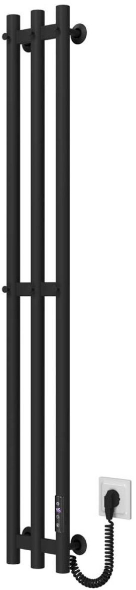 Полотенцесушитель Deffi Zara П3 140x1200 E, Черный, JD03, Правое подключение (A.CL.120.14.3.E.B.R.1) цена 8617 грн - фотография 2