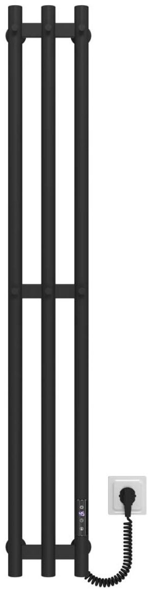 Deffi Zara П3 140x1200 E, Черный, JD03, Правое подключение (A.CL.120.14.3.E.B.R.1)