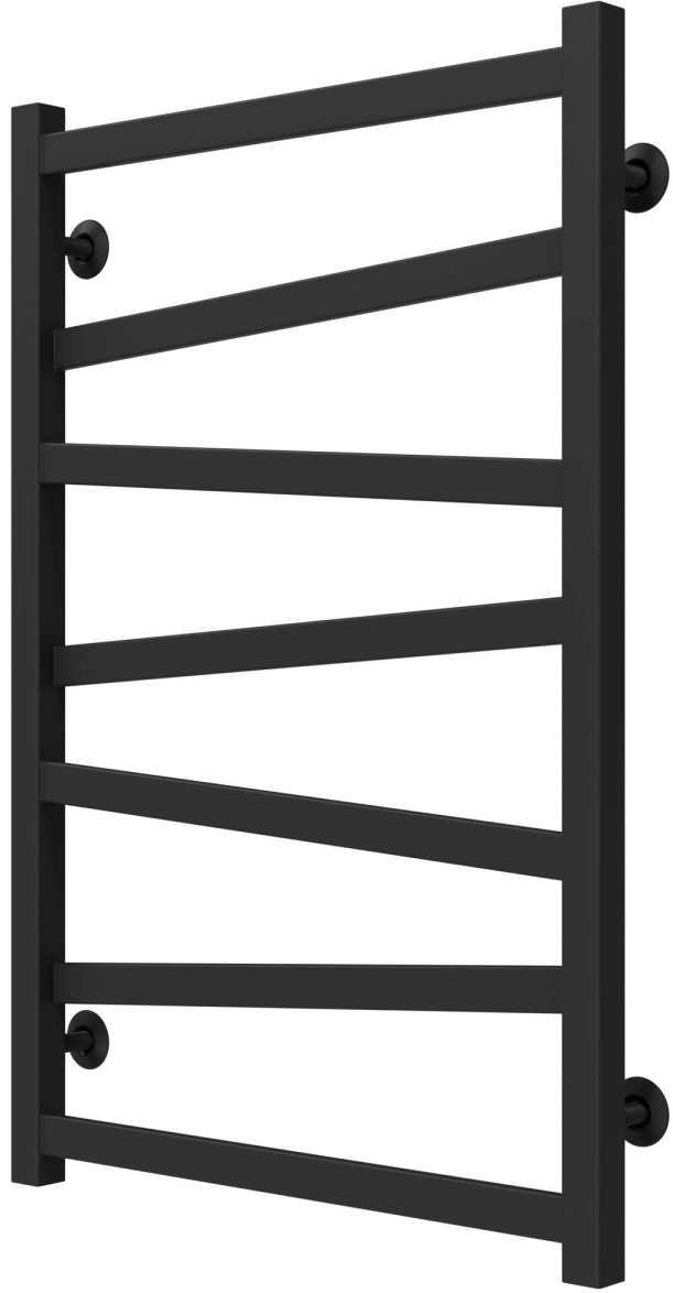 Полотенцесушитель Deffi Alpha П7 500x800, Черный, Нижнее подключение (A.AL.80.50.7.B.A) цена 12512 грн - фотография 2