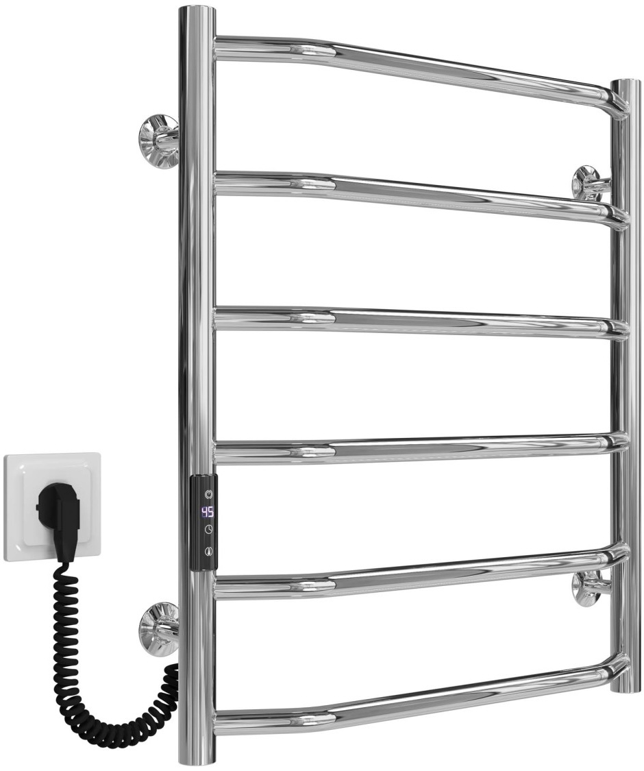 Полотенцесушитель Deffi Трапеция П6 500x600 Е, Хром, JD03, Левое подключение (C.TR.60.50.6.E.C.L.1) цена 4617 грн - фотография 2