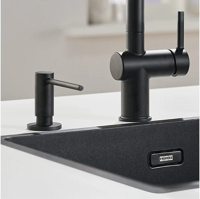 Дозатор жидкого мыла Franke Atlas Neo черный (112.0717.102) цена 4060 грн - фотография 2