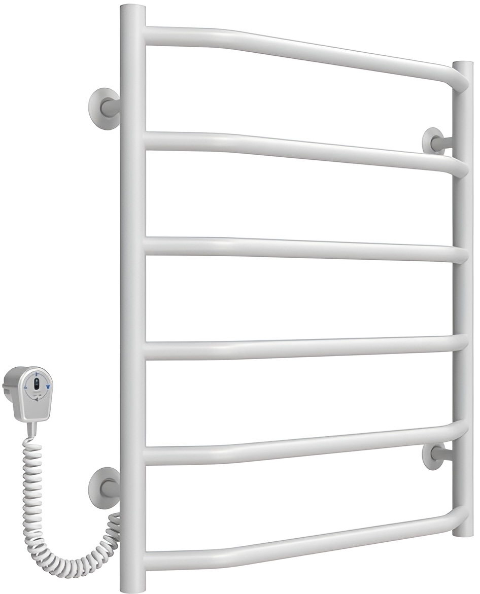 Полотенцесушитель Deffi Трапеция ЧФ П6 500x600 Е, Белый, EF16, Левое подключение (D.TR.60.50.6.E.W.L.3) цена 3335 грн - фотография 2