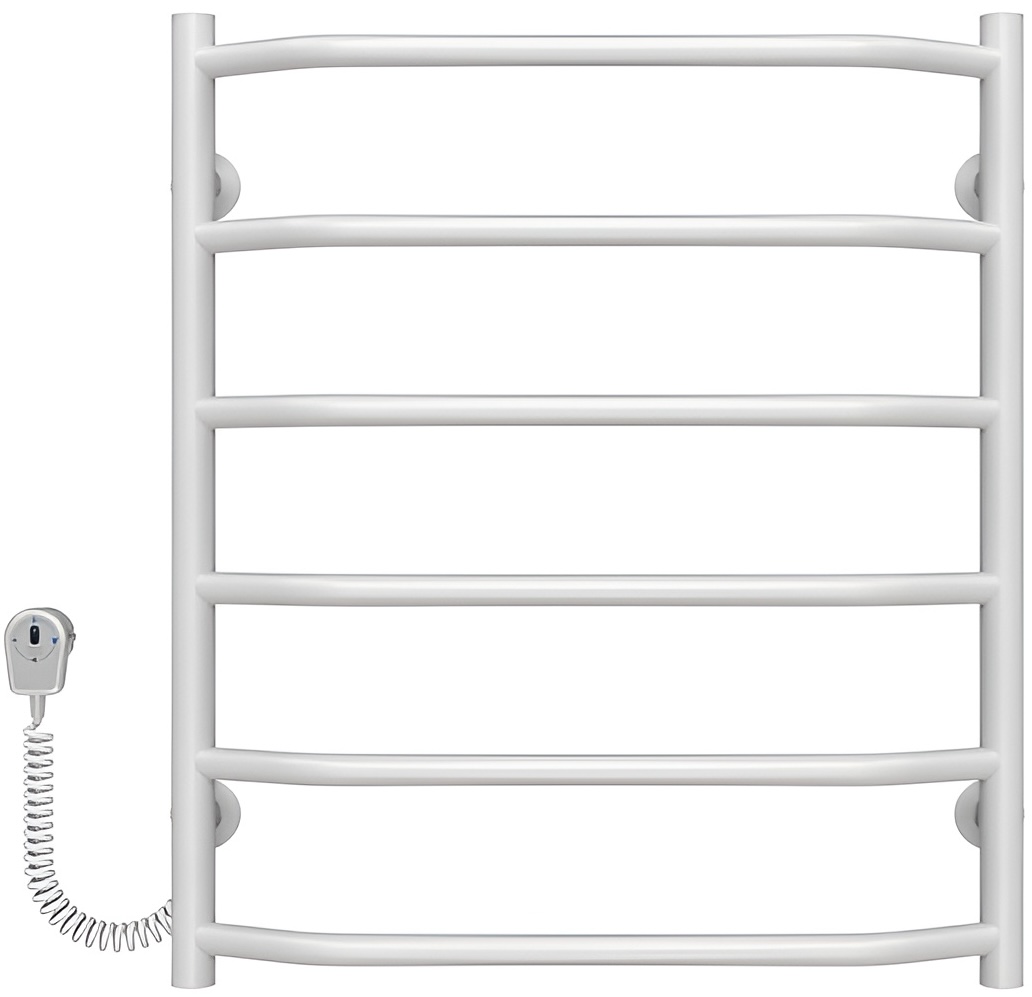 Полотенцесушитель Deffi Трапеция ЧФ П6 500x600 Е, Белый, EF16, Левое подключение (D.TR.60.50.6.E.W.L.3)