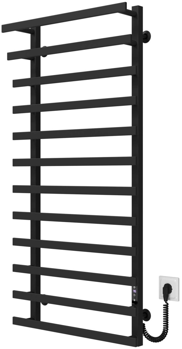 в продаже Полотенцесушитель Deffi Breeze П12 500x1200 Е, Черный, JD04, Правое подключение (A.BZ.120.50.12.E.B.R.2) - фото 3