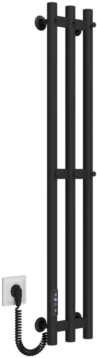 в продаже Полотенцесушитель Deffi Zara П3 140x1000 E, Черный, JD03, Левое подключение (A.CL.100.14.3.E.B.L.1) - фото 3