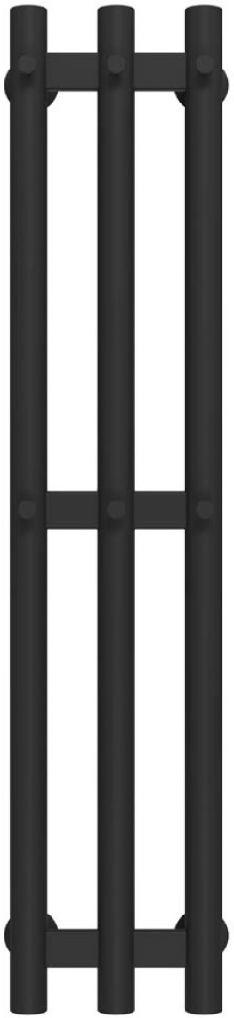 Полотенцесушитель Deffi Zara П3 140x800, Черный, Нижнее подключение (A.CL.80.14.3.B.A)