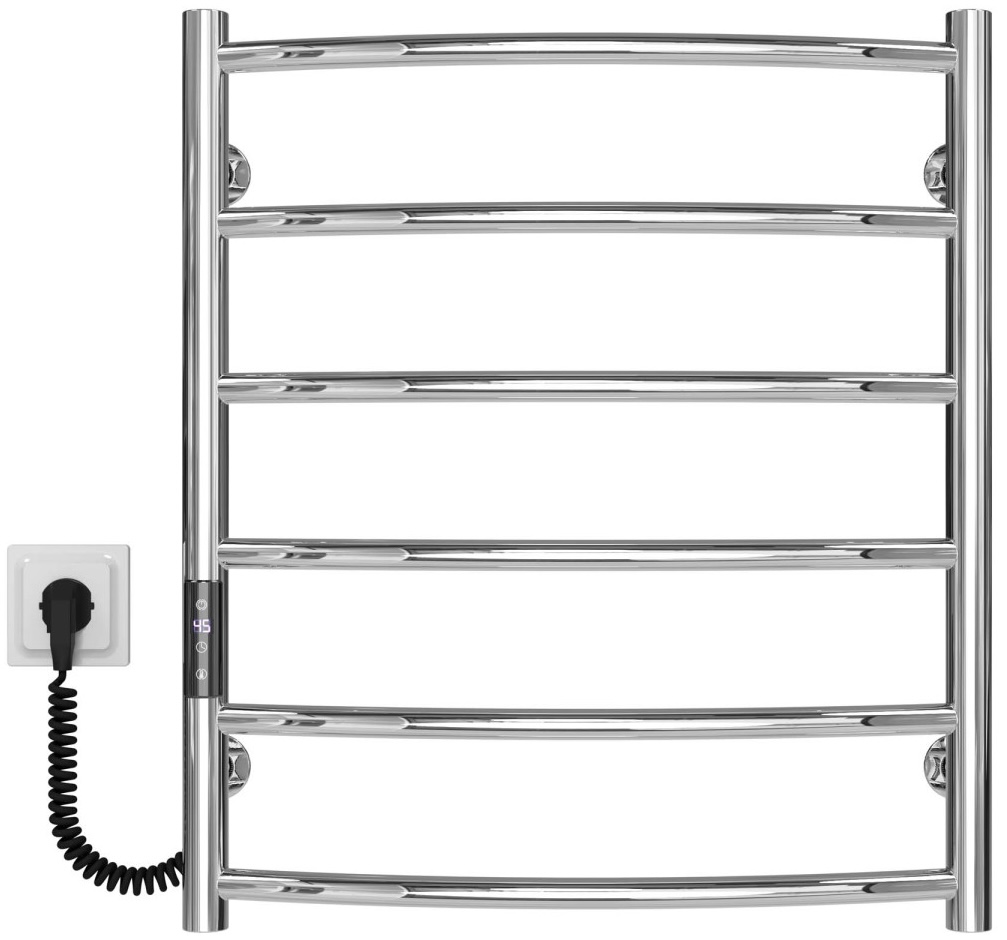 Полотенцесушитель Deffi Классик П6 500x600 Е, хром, JD03, Левое подключение (C.DK.60.50.6.E.C.L.1)