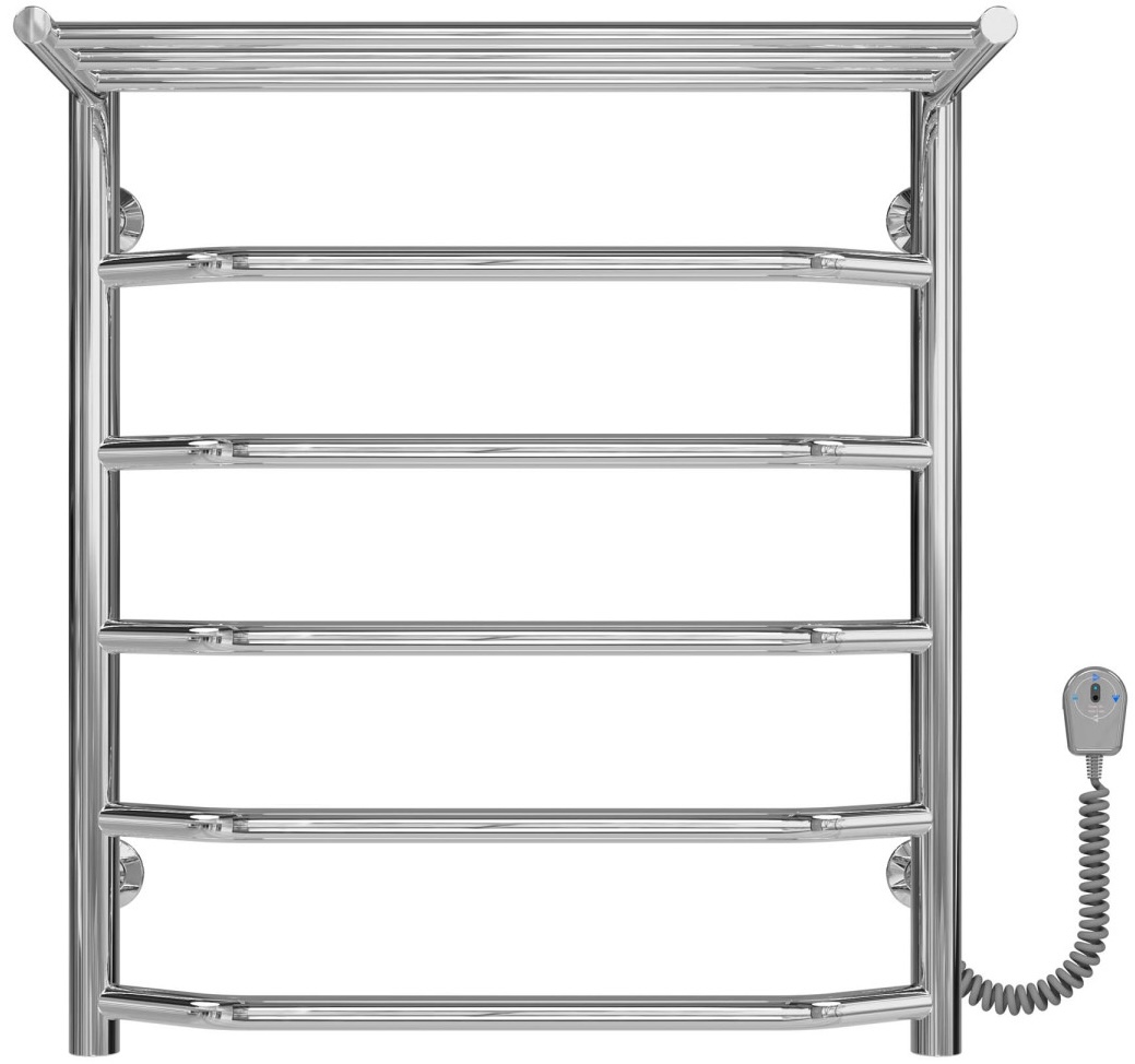 Полотенцесушитель Deffi Трапеция с полкой П6 500x600 Е, Хром, EF16, Правое подключение (C.TP.60.50.6.E.C.R.5)