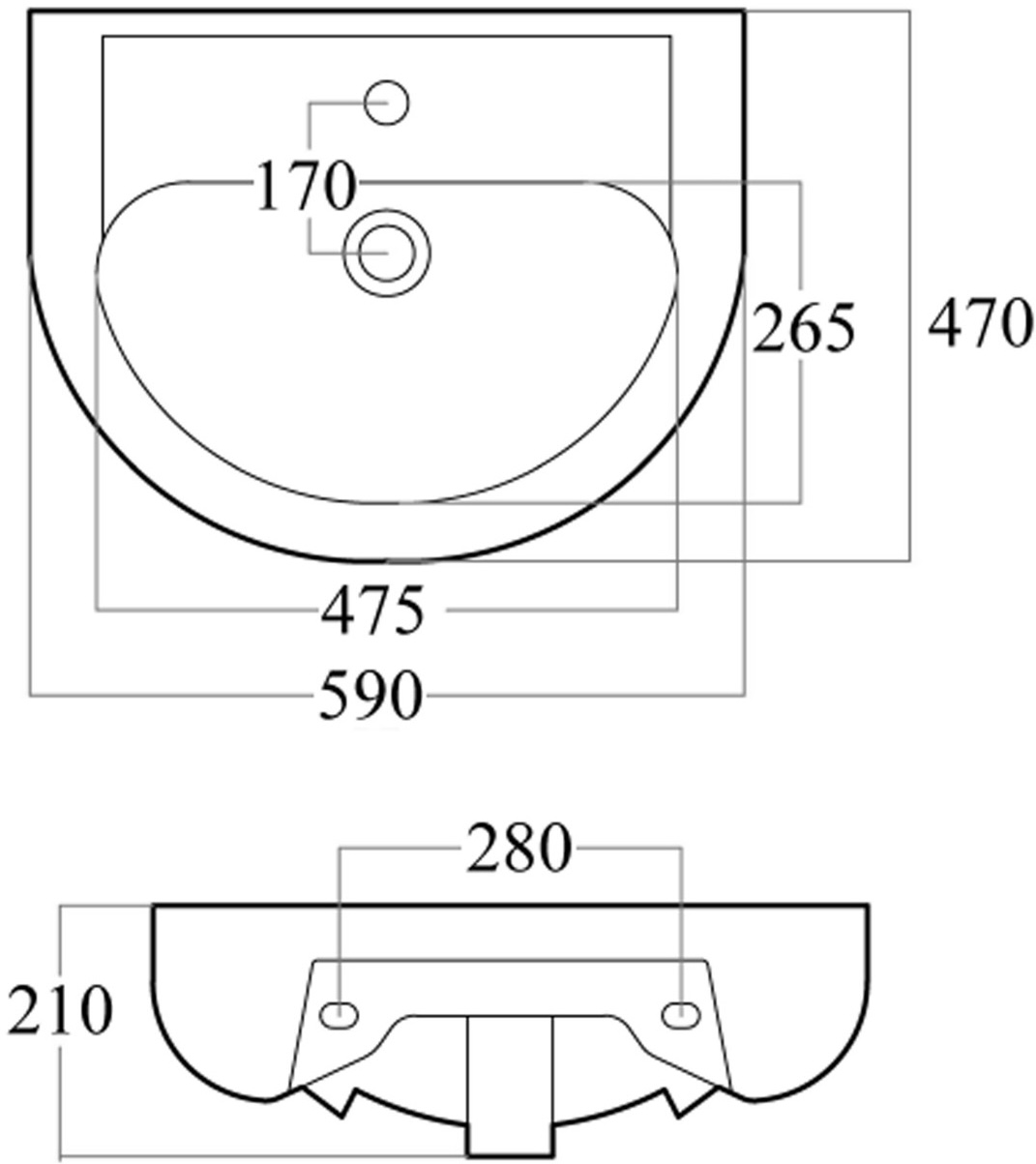 Pearl Euro 60 WB-EU-60 (000031011) Габаритные размеры