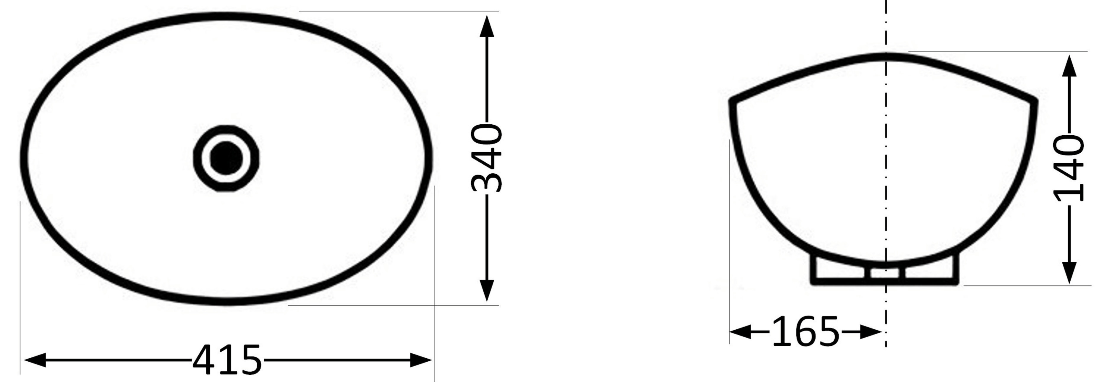 Q-tap Dove White (QT06113078WN) Габаритные размеры