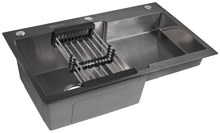 в продажу Кухонна мийка Britc HM HS7848LB-B чорна - фото 3