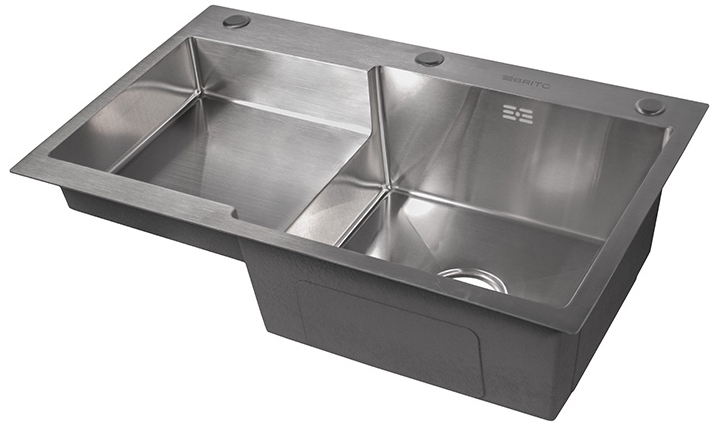 Кухонна мийка Britc HM HS7848RB нержавійка ціна 4108 грн - фотографія 2