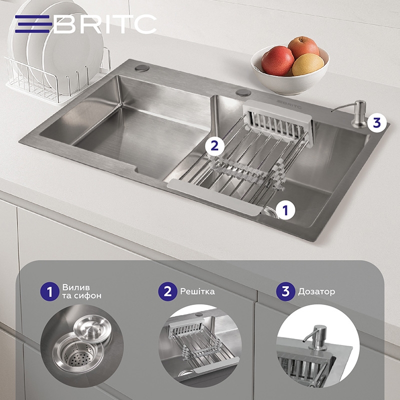 продаємо Britc HM HS7848RB нержавійка в Україні - фото 4