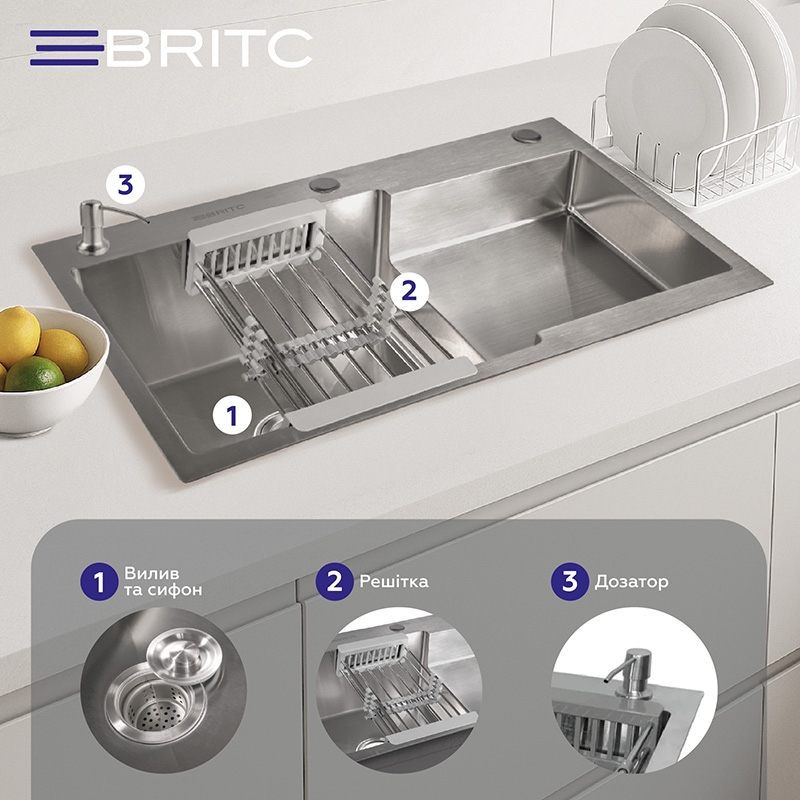 продаємо Britc HM HS7848LB нержавійка в Україні - фото 4