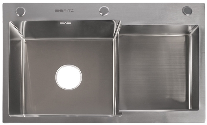 Кухонна мийка Britc HM HS7848LB нержавійка