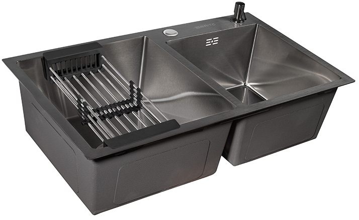 в продажу Кухонна мийка Britc HM HS7848_20 чорна - фото 3