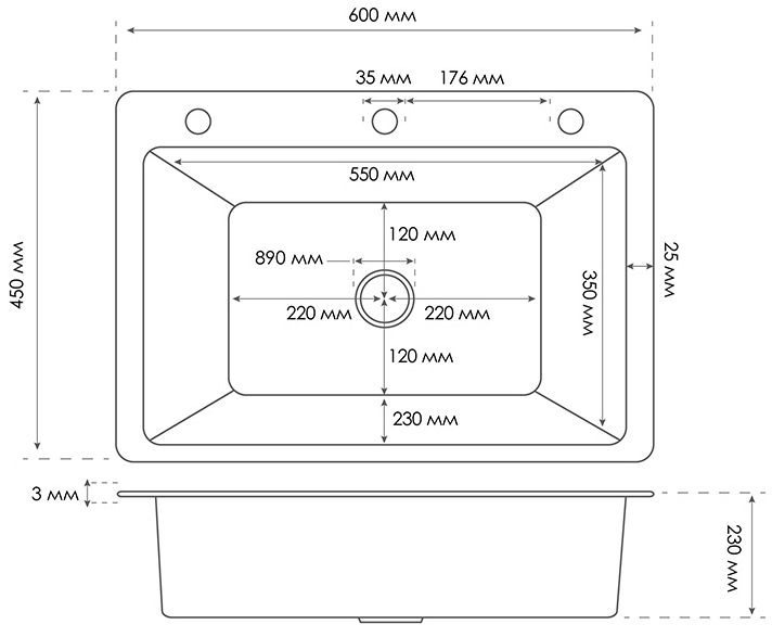 Britc HM HS6045 чорна Габаритні розміри