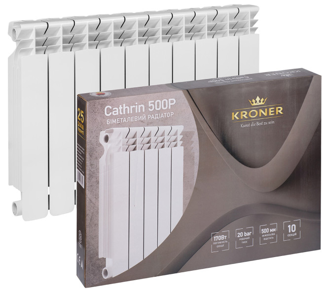 Радиатор для отопления Kroner Cathrin 500P 500x800x100 мм (10 секций) отзывы - изображения 5