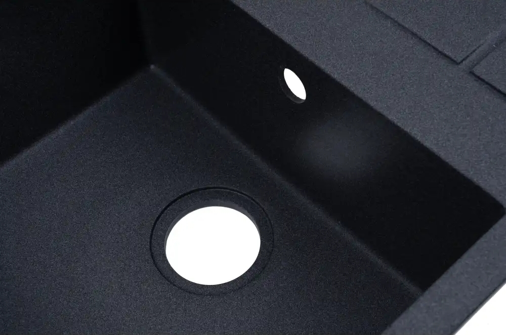 в продаже Кухонная мойка Ventolux Silvia 650x500x200 (Black Matt Quartz) - фото 3