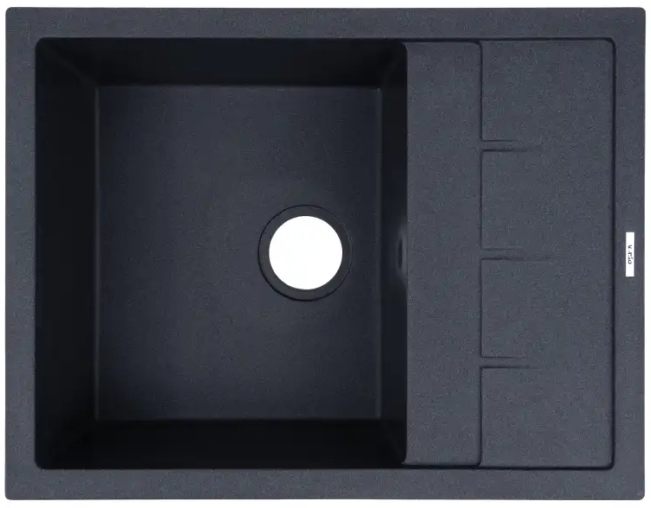 Кухонная мойка Ventolux Silvia 650x500x200 (Black Matt Quartz)