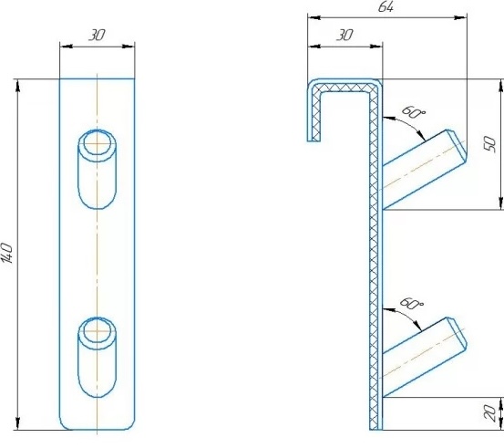 Hygge Family HF білий матовий (4.026.044291.WM) Габаритні розміри