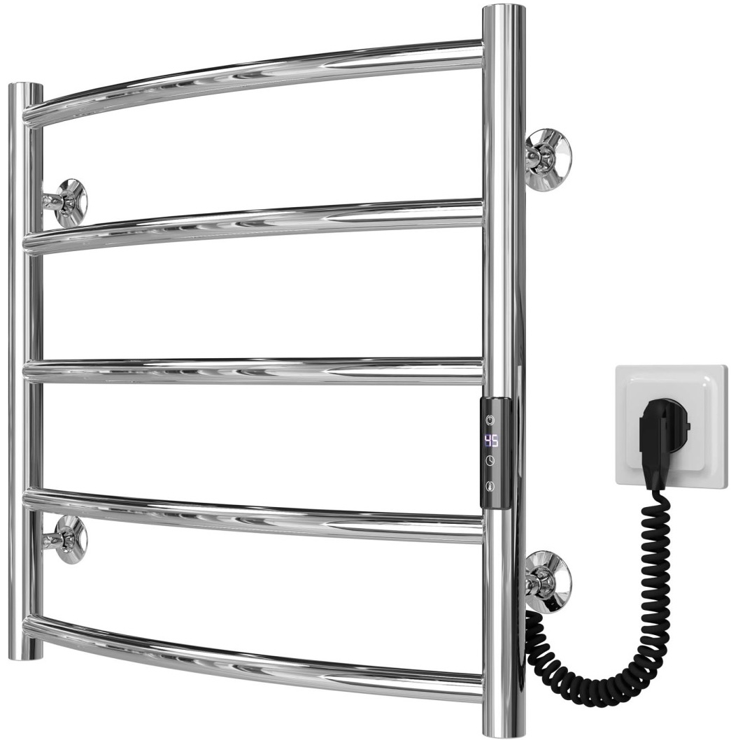 Полотенцесушитель Deffi Классик П5 500x500 Е, хром, JD03, правое подключение (C.DK.50.50.5.E.C.R.1) цена 4190 грн - фотография 2