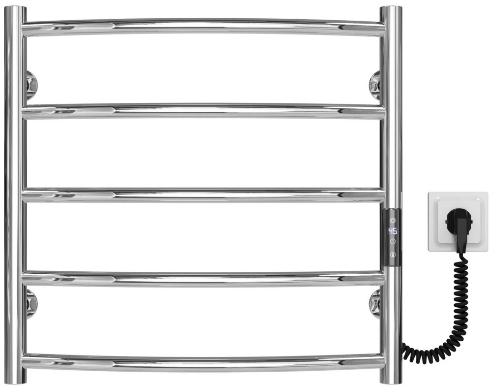 Полотенцесушитель Deffi Классик П5 500x500 Е, хром, JD03, правое подключение (C.DK.50.50.5.E.C.R.1)