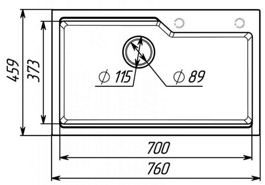Valeso Nika 7545 Топаз Габаритные размеры
