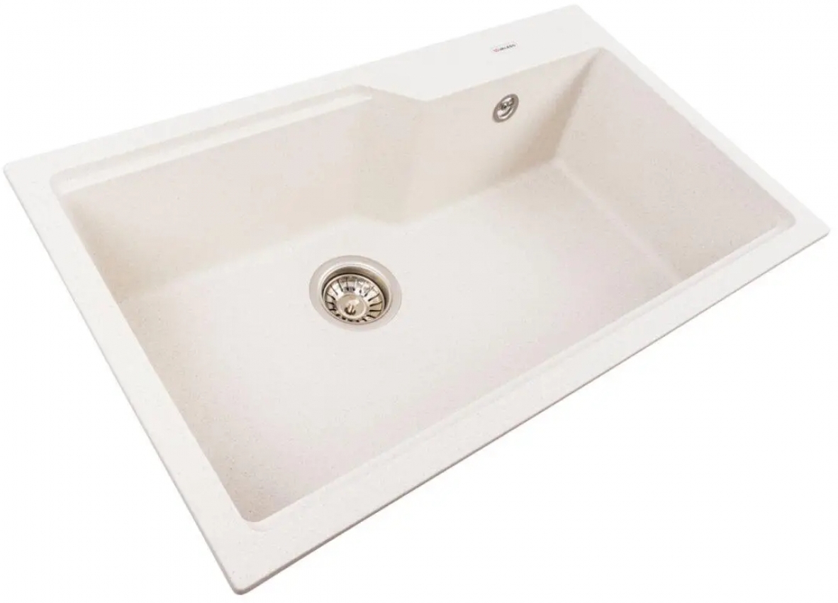 Кухонная мойка Valeso Nika 7545 Белая в точку цена 7120 грн - фотография 2