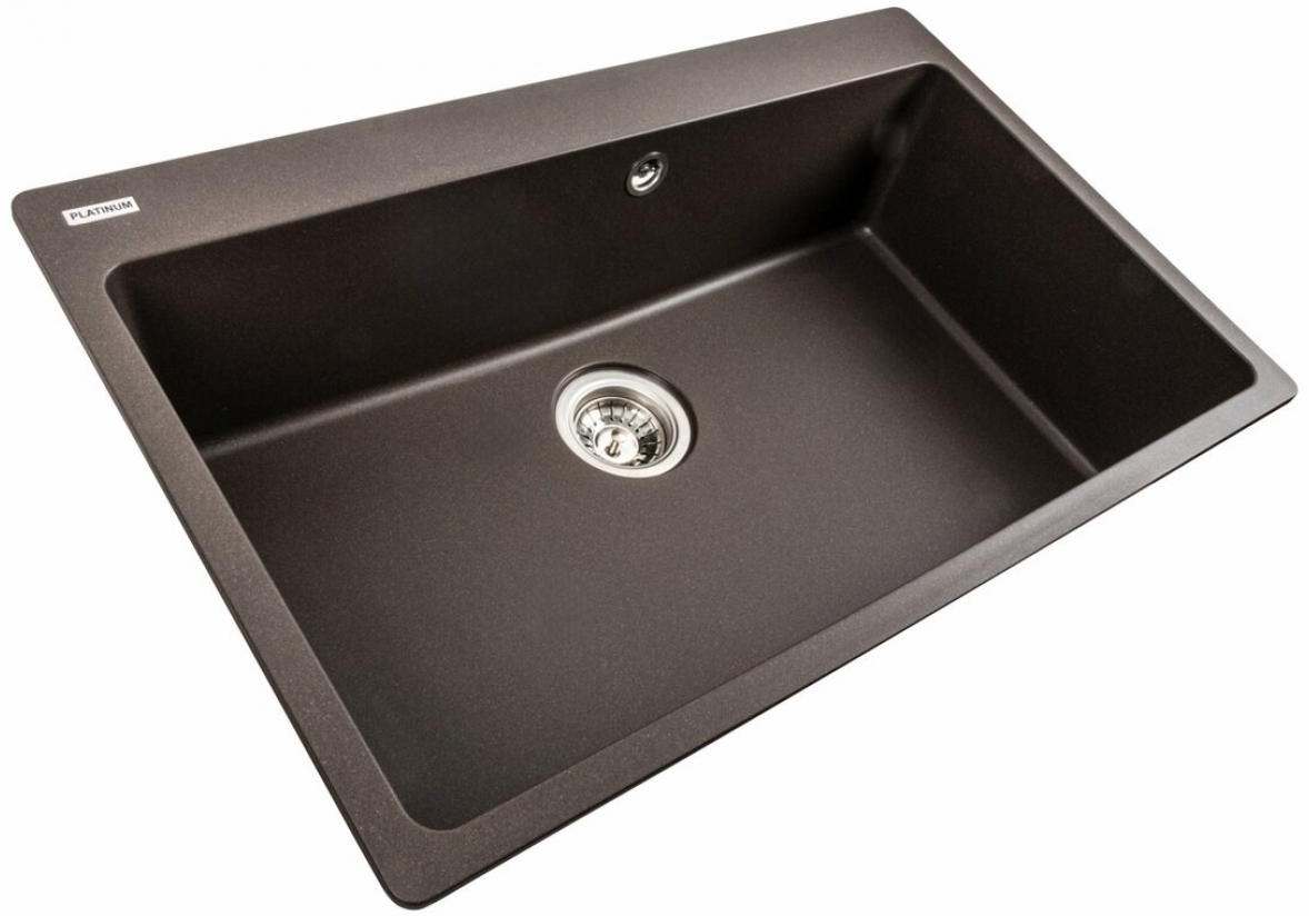 Кухонная мойка Platinum Bogema 7850 Темная скала отзывы - изображения 5