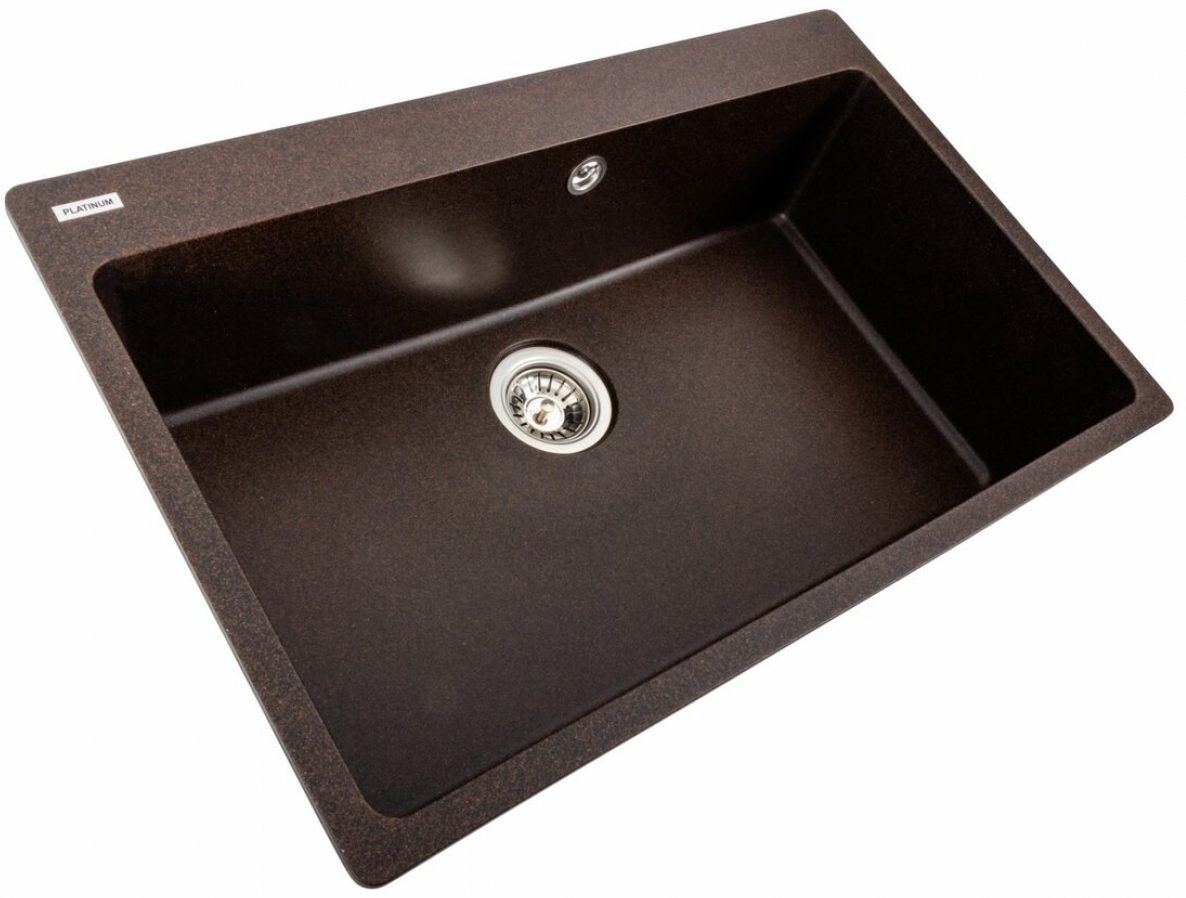 в продаже Кухонная мойка Platinum Bogema 7850 Шоколад - фото 3
